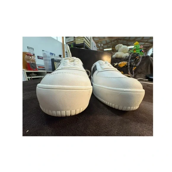 Aqua Croc embossed Leather platform sneakers 9.5 - Picture 4 of 10